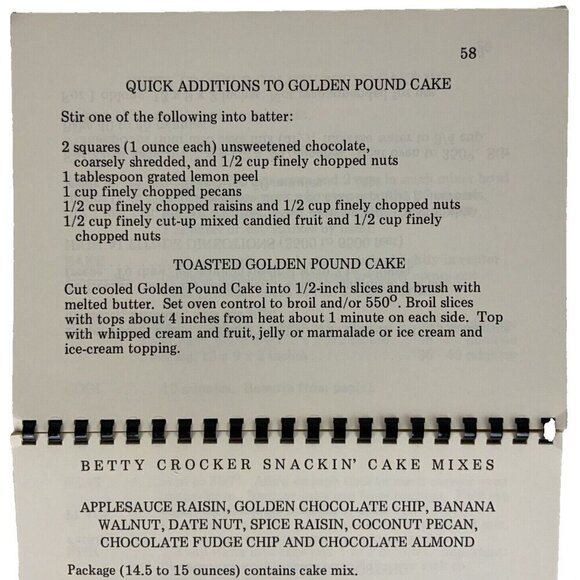 Cooking with Betty Crocker Mixes 5th Large Type Edition 1979 Spiral Bound - Picture 9 of 10